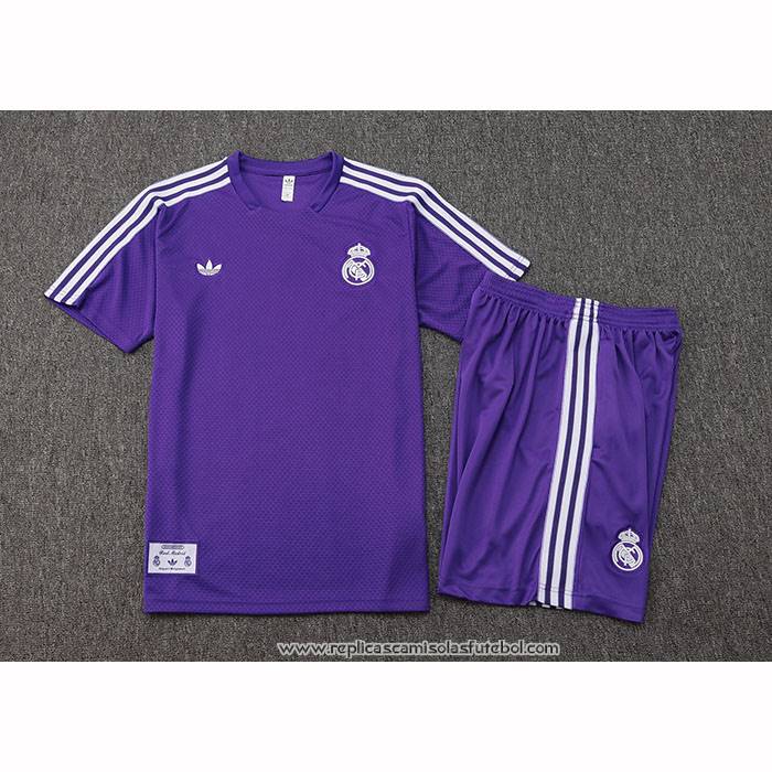Fato de Treino
 Real Madrid 2025-2026 Manga Curta
 Purpura - Calcas Curta
